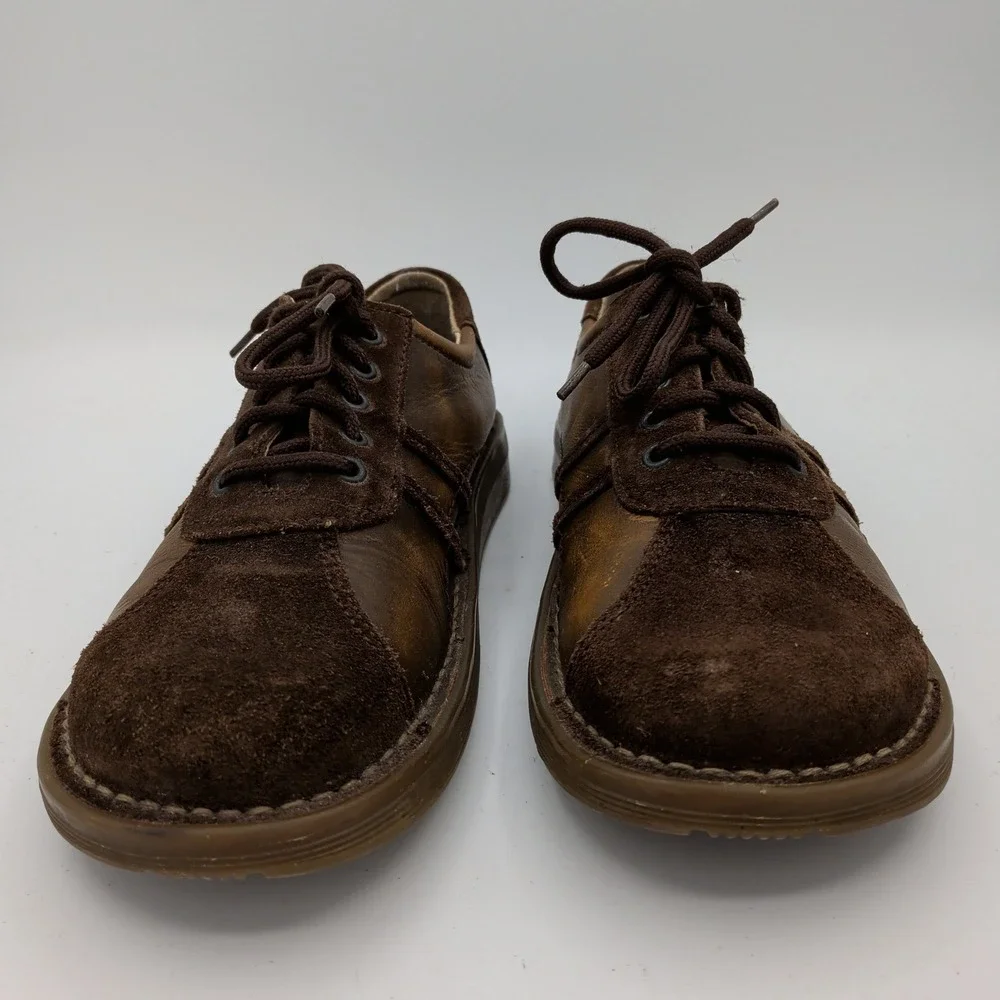Dr Martens 8A71 Mens Brown Leather Suede Oxford Shoes Made in‎ Portugal Size 8